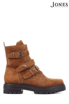 Jones Bootmaker Womens Casimira Buckle Biker Boots (A78431) | $264