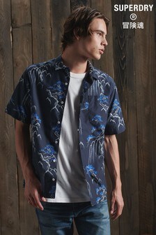 Superdry Blue Limited Edition Dry Hawaiian Shirt (A78641) | 67 €
