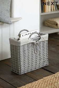 Grey Wicker Storage Basket (A78891) | 45 €