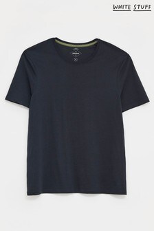 חולצת טי חלקה של White Stuff דגם Linwood בכחול כהה (A79221) | ‏93 ₪