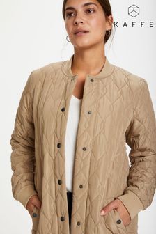Kaffe Brown Shally Regular Fit Quilted Coat (A79793) | 134 €