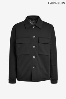 Calvin Klein ブラック パッド入りニットオーバーシャツ (A79830) | ￥27,150