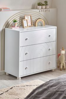 White Rainbow Kids Nursery Chest of Drawers (A81051) | €400