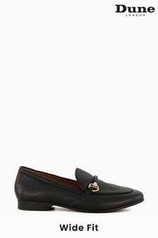 Dune London Black Wide Fit Grandeur Snaffle Slim Sole Loafers (A81071) | 114 €