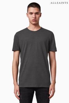 AllSaints Black Crome Figure Short-Sleeve Crew T-Shirt (A81110) | AED272