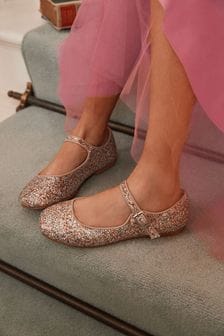 Pink-Pastell, Glitzer - Mary-Jane-Schuhe für besondere Anlässe (A81197) | 14 € - 19 €