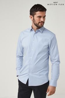 Blue Bengal Slim Fit Single Cuff Motionflex Shirt (A81372) | €16