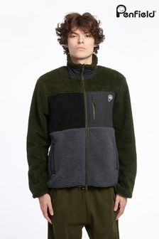 Penfield Grey Bear Colourblock Borg Zip Thru Jacket (A81518) | ₪ 629