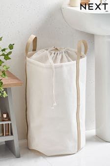 White Fabric Laundry Bag (A82076) | CA$38