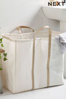 White Fabric Sorter Laundry Bag (A82077) | ₪ 72