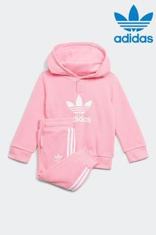 Adidas Originals - Adicolor - Completo con felpa con cappuccio rosa chiaro (A82243) | €49