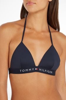 Tommy Hilfiger Blue Fixed Foam Triangle Bikini Top (A82276) | 55 €