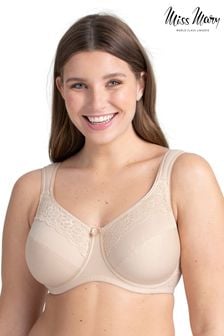 Miss Mary of Sweden Nude Miss Mary of Sweden Cotton Now Minimiser Underwired Bra (A82287) | 300 SAR