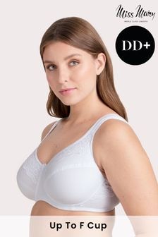 Miss Mary of Sweden White Miss Mary of Sweden Cotton Now Minimiser Underwired Bra (A82289) | $81