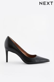 שחור - נעלי עקב בינוני של ‪Forever Comfort®‬ מעור (A82465) | ‏147 ‏₪