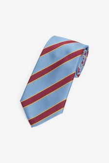 Blue/Red Burgundy Stripe Regular Pattern Tie (A82757) | R219