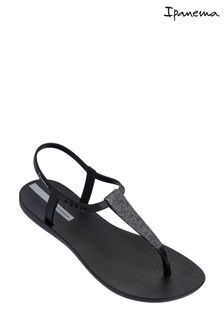 Ipanema Black Glitter T-Bar Sandals (A82815) | 34 €