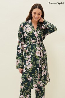 Phase Eight Black Multi Pina Floral Print Robe (A82955) | 106 €