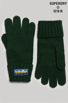 Superdry Green Wool Blend Radar Gloves (A82961) | HK$318