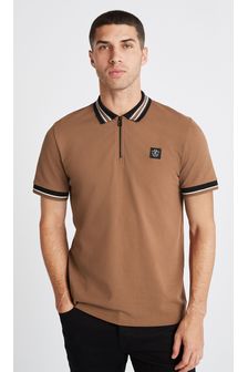 Stone Natural Tipped Regular Fit Pique Polo Shirt (A83126) | 28 €
