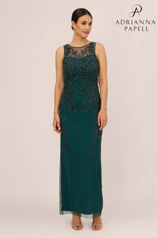 Adrianna Papell Green Studio Studio Beaded Column Gown (A83229) | TRY 5.406