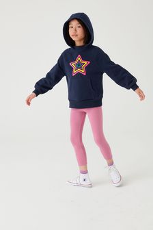Navy Blue Embroidered Rainbow Star Hoodie (3-16yrs) (A83306) | €20 - €26