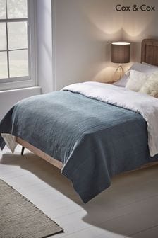 Cox & Cox Blue Cotton Quilted Bedspread (A84461) | €150