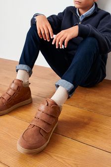 Tan Brown Standard Fit (F) Touch Fastening Boots (A84532) | €25 - €31