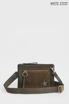 White Stuff Green Lily Leather Cross-Body Bag (A84606) | €96