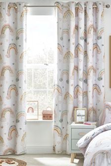 Ecru Cream Rainbow Blackout Curtains (A84685) | TRY 782 - TRY 1.651