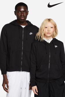 Schwarz - Nike Club Kapuzenjacke mit Reißverschluss (A84951) | 101 €