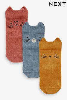 Blue/Rust Red Baby Character Socks 3 Pack (0mths-2yrs) (A85045) | €2