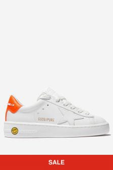 Unisex Pure Leather Star Trainers in White (A85121) | 13,160 UAH
