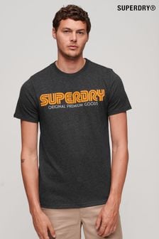 Superdry Blue Superdry Blue DRY Retro Repeat T-Shirt (A85136) | 134 QAR