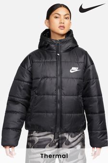 Nike Black Therma Fit Hooded Puffer Jacket Coat (A85142) | €75