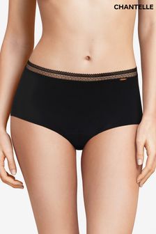 Chantelle Black Graphic Eco Designed Heavy Flow Period Proof High Waisted Briefs (A85307) | 44 €