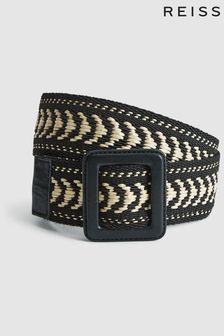 Reiss Black/White Bliss Bi-colour Woven Belt (A85341) | $79