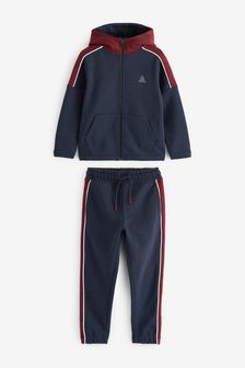  (A85371) | HK$266 - HK$349 海軍藍／莓果紅運動套裝 - 運動型平織布 (3-16歲)