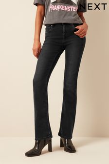 水洗黑色 - 超柔軟喇叭牛仔褲 (A85472) | NT$960