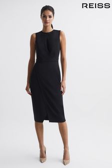 Reiss Black Layla Sleeveless Bodycon Dress (A85497) | kr3,609