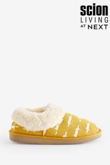 Ochre Yellow Mr Fox Scion at Next Suede Shoot Slippers (A85709) | €17