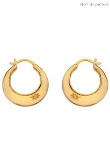 Hot Diamonds X Jac Jossa Gold Tone Soul Statement Earrings (A85721) | ₪ 553
