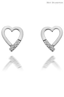 Hot Diamonds Silver Tone Romantic Earrings