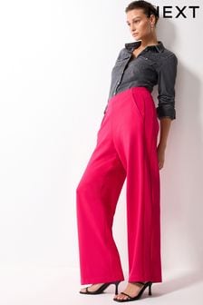 Rose - Pantalon large en jersey à rayures latérales (A85919) | €13