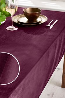 Plum Purple Velvet Table Cloth (A86006) | $45 - $56