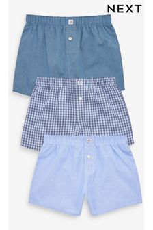Blue Woven Trunks Three Pack (2-16yrs) (A86197) | €17 - €24