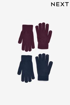 Navy/Red Magic Touchscreen Gloves 2 Pack (A86390) | kr160