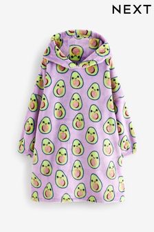 Purple Avocado Character Hooded Blanket (3-16yrs) (A86413) | €14 - €20
