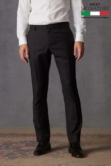 Black Signature Cerruti 100% Wool Tuxedo Suit: Trousers (A86743) | €54