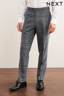 Pantalon de costume à carreaux coupe classique (A86746) | €17